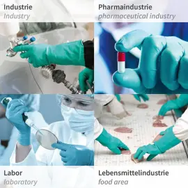 Gants universels en nitrile 'PROFESSIONAL', M, vert - Hygostar photo du produit