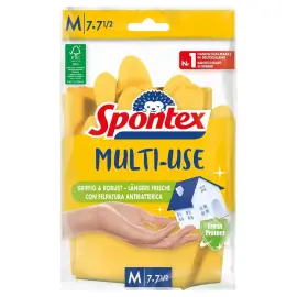 Gants en latex Multi-Use, taille: M, jaune - Spontex photo du produit