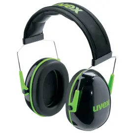 Coquille anti-bruit K1, noir / vert - Uvex photo du produit