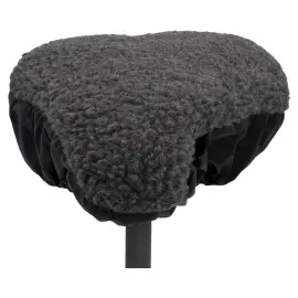 Couvre-selle de v&eacute;lo, r&eacute;versible, gris/noir - Fischer photo du produit