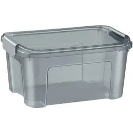 Bo&icirc;te de rangement SHADOW, 18 litres, translucide gris - Cep photo du produit