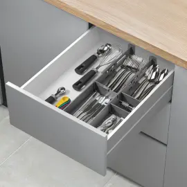 Organiseur de tiroir Multi-Fit, ABS, gris - Metaltex photo du produit