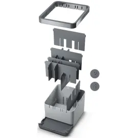 Rangement pour ustensiles de cuisine Utiltex, gris - Metaltex photo du produit