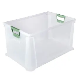 Bo&icirc;te de rangement 'luis', 64 L, gris translucide - Keeeper photo du produit