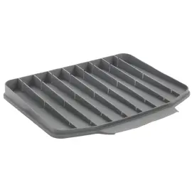 Tapis d'&eacute;gouttage Gravity-Duo, caoutchouc, gris - Metaltex photo du produit