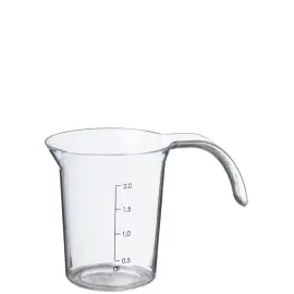 Pichet mesureur 'Palermo', 0,2 litre, transparent - Plast Team photo du produit