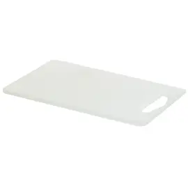 Planche &agrave; d&eacute;couper avec rainure &agrave; jus, blanc - Plast Team photo du produit