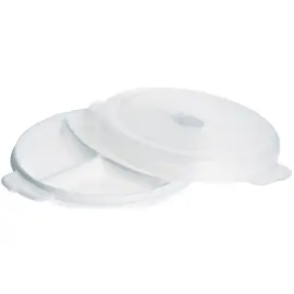 Assiette &agrave; micro-ondes Micro, 3 compartiments - Plast Team photo du produit