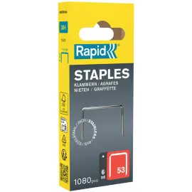 Agrafes fil fin n53, 6 mm, petit paquet - Rapid Tools photo du produit