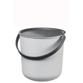 Seau de rangement AKITA, 53 litres, gris nuage - Plast Team photo du produit