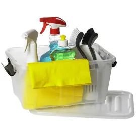 Bo&icirc;te de rangement HOME BOX, 8 L, gris translucide - Plast Team photo du produit