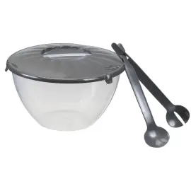 Saladier avec couverts &agrave; salade, 7 litres - Plast Team photo du produit