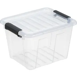 Bo&icirc;te de rangement HOME BOX, 1,5 L, transparent - Plast Team photo du produit