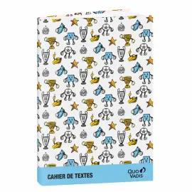 Cahier de textes Fran&ccedil;ais Olympique de Marseille Ballon - Journalier - 15x21 cm - Papier Clairefontaine blanc - Fabrication fran&ccedil;aise - Quo Vadis photo du produit