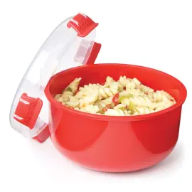 Bo&icirc;te pour micro-ondes ROUND, 915 ml, rouge - Sistema photo du produit