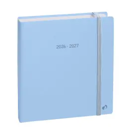 Agenda ann&eacute;e scolaire 2026-2027 Ex&eacute;cutif Septembre Color - Semainier Planning - Multilingue - Pastel - Bleu clair - 13 mois de ao&ucirc;t &agrave; ao&ucirc;t - 16x16 cm - Quo Vadis photo du produit