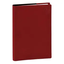 Agenda ann&eacute;e scolaire 2026-2027 Universitaire Recycl&eacute; - Semainier Planning - Multilingue - Eunoia - Rouge - 13 mois de ao&ucirc;t &agrave; ao&ucirc;t - 10x15 cm - Quo Vadis photo du produit
