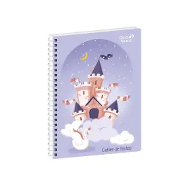 Cahier de textes Spiral&eacute; Fran&ccedil;ais Louise & Arthur Princesse Journalier - 15x21 cm - Papier Clairefontaine blanc - Fabrication fran&ccedil;aise - Quo Vadis photo du produit