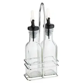 M&eacute;nag&egrave;re de table huile & vinaigre, verre/inox, 0,12 L - APS photo du produit