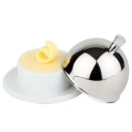 Beurrier, acier inoxydable/porcelaine - APS photo du produit