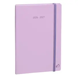 Agenda 16 mois 2026-2027 Plan Week - Semainier Planning Multilingue - Pastel Violet - 16 mois de septembre &agrave; d&eacute;cembre - 16x24 cm - Quo Vadis photo du produit