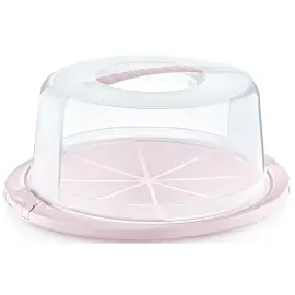 Cloche &agrave; g&acirc;teau 'ricardo', rond, rose - Keeeper photo du produit