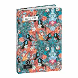 Agenda ann&eacute;e scolaire 2026-2027 Eurotextagenda - Journalier - Multilingue - Catalina Estrada - Toucan - 12 mois de ao&ucirc;t &agrave; juillet - 12x17 cm - Quo Vadis photo du produit