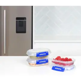 3 Bo&icirc;tes de conservation KLIP IT PLUS, 180 ml - Sistema photo du produit