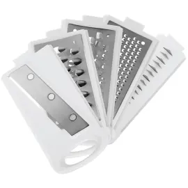Mandoline multi-usages Mandolino, 5 r&acirc;pes, blanc - Metaltex photo du produit