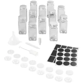 Kit de saupoudreuses Shake-It, 120 ml, 12 verres - Metaltex photo du produit