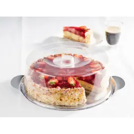 Plat &agrave; g&acirc;teau avec cloche, 300 mm x 110 mm - APS photo du produit