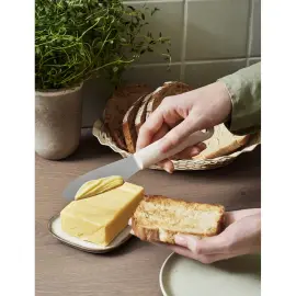 Couteau &agrave; beurre BIO, longueur 220 mm, inox/cr&egrave;me - Gastromax photo du produit
