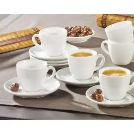 6 Tasses espresso 'Bistro', blanc - Esmeyer photo du produit