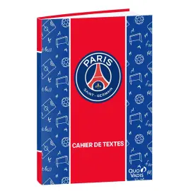 Cahier de textes Fran&ccedil;ais PSG Paris Journalier - 15x21 cm - Papier Clairefontaine blanc - Fabrication fran&ccedil;aise - Quo Vadis photo du produit