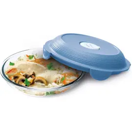 Assiette &agrave; d&eacute;jeuner CONCEPT, verre, bleu - Maped photo du produit