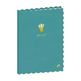 Agenda ann&eacute;e scolaire 2026-2027 Universitaire Color - Semainier Planning Multilingue - Festy Vert - 13 mois de ao&ucirc;t &agrave; ao&ucirc;t - 10x15 cm - Quo Vadis photo du produit