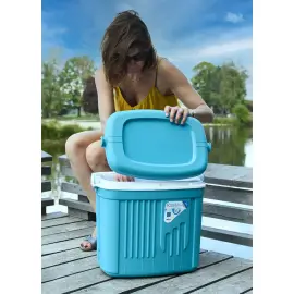 Glaci&egrave;re ICEBERG, 32 litres, bleu clair/blanc - Eda Fontaine photo du produit