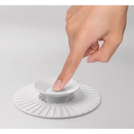 Bouchon d'&eacute;vier universel, silicone, blanc - Metaltex photo du produit