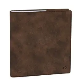 Agenda avec r&eacute;pertoire 2027 Ex&eacute;cutif - Semainier Planning Fran&ccedil;ais - Bergame Marron - 14 mois de d&eacute;cembre &agrave; janvier - 16x16 cm - Papier Clairefontaine blanc - Fabrication fran&ccedil;aise - Quo Vadis photo du produit