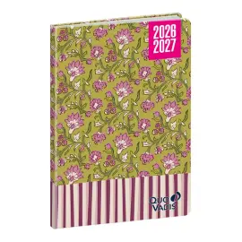 Agenda ann&eacute;e scolaire 2026-2027 Hebdocolor 15 - Semainier Horizontal Fran&ccedil;ais - Canopy Fleurs - 12 mois de ao&ucirc;t &agrave; juillet - 10x15 cm - Quo Vadis photo du produit