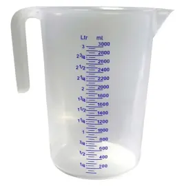Pichet gradu&eacute;, 3 litres, transparent - IWH photo du produit