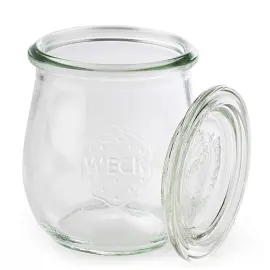 12 Bocaux Weck avec couvercles, forme tulipe, 220 ml - APS photo du produit