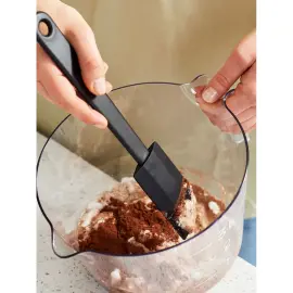 Spatule &agrave; p&acirc;tisserie en silicone, L55 mm, noir - Gastromax photo du produit