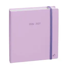 Agenda ann&eacute;e scolaire 2026-2027 Ex&eacute;cutif Septembre Color - Semainier Planning - Multilingue - Pastel Violet - 13 mois de ao&ucirc;t &agrave; ao&ucirc;t - 16x16 cm - Quo Vadis photo du produit