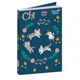 Agenda ann&eacute;e scolaire 2026-2027 Eurotextagenda - Journalier - Multilingue - Chi liberty - 12 mois de ao&ucirc;t &agrave; juillet - 12x17 cm - Quo Vadis photo du produit