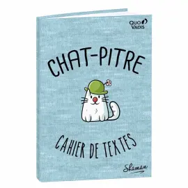 Cahier de textes Fran&ccedil;ais Shaman Chapitre Journalier - 15x21 cm - Papier Clairefontaine blanc - Fabrication fran&ccedil;aise - Quo Vadis photo du produit