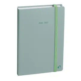 Agenda ann&eacute;e scolaire 2026-2027 Universitaire Color - Semainier Planning Multilingue - Pastel Vert clair - 13 mois de ao&ucirc;t &agrave; ao&ucirc;t - 10x15 cm - Quo Vadis photo du produit