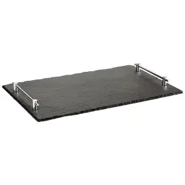 Plat en ardoise naturelle HOCHSTAPLER, L530 x P325 mm - APS photo du produit
