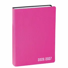 Agenda ann&eacute;e scolaire 2026-2027 Eurotextagenda - Journalier - Multilingue - Galaxy - Rose - 12 mois de ao&ucirc;t &agrave; juillet - 12x17 cm - Quo Vadis photo du produit