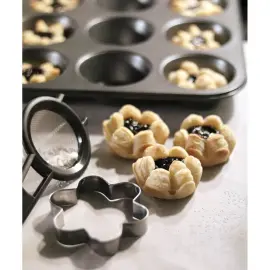 Moule &agrave; muffins, acier carbone, 12 muffins - Gastromax photo du produit